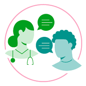 Talk to your health care provider icon